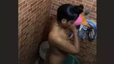 Desi Girl Bathing 2 clips Record By Part 1