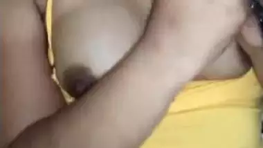 Big boobs desi wife blowing and handjob hubby?s cock part 3