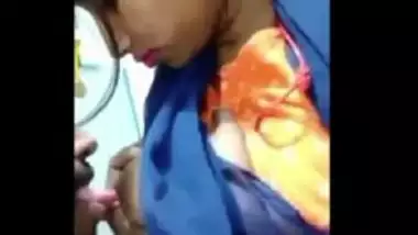 Indian Manager licks his staff?s boobs-nipple in his office