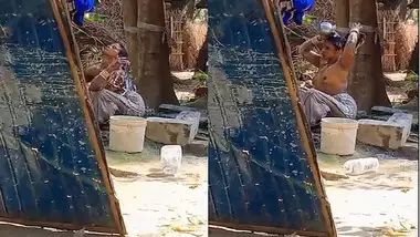 Village bhabhi nude bath outdoors