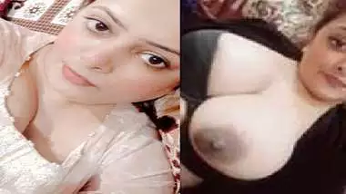 Huge boobs Paki lady selfie videos shared online